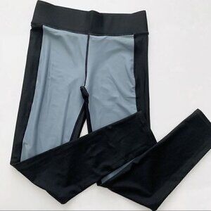Terez athletic leggings black and grey, Medium